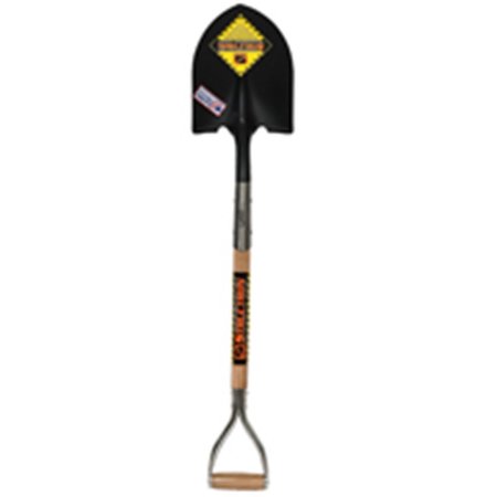 SEYMOUR MIDWEST Round Point Shovel, 30 in L Hardwood Handle W/ D-Grip 4708186